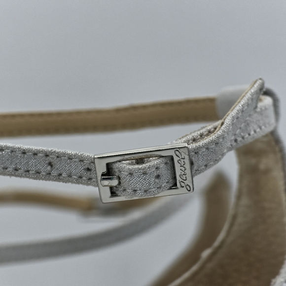 Jewel Badgley Mischka Penny Crystal Embellished Block Heels, Silver, Size 11 - Picture 8 of 16